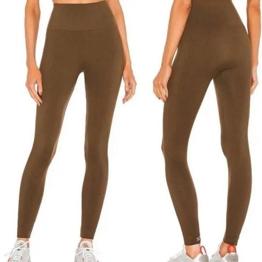 SET Active Brown Seamless Leggings in Brush